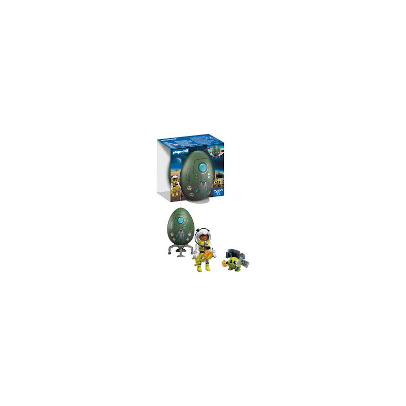 set da gioco playmobil 72103 spiel-ei uovo 2in1 missione spaziale