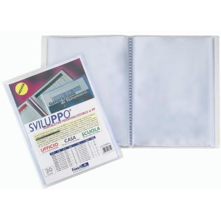 portalistini a buste fisse favorit 22x30-60 personalizzabile