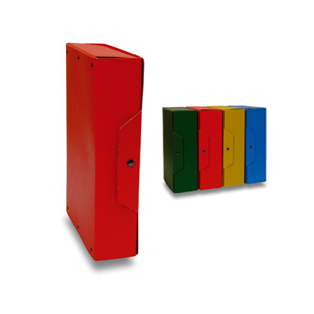 scatola progetto brefiocart 5 pz. con bottone dorso 15 rosso [020e7617r]