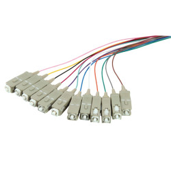 Set 12 pigtail sc 9/125 os2 2m