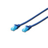 patchkabel digitus rj45 u/utp cat5e 1.00m grau hebelschutz [dk-1512-010]