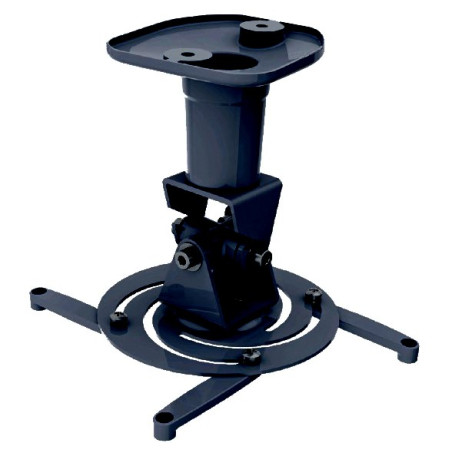 Supporto a soffitto techly per videoproiettore, nero