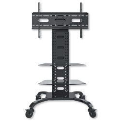 Supporto a pavimento techly con 2 mensole trolley tv 32-70''