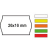 pack 10 rotoli 1000 etich. 26x16mm onda arancio perm. printex [2616sfp7ar]