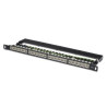 pannello patch digitus class e 19" 24p cat6 schermato grigio