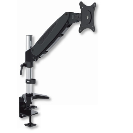 Supporto monitor techly - bracciotubolare a gas da scrivania