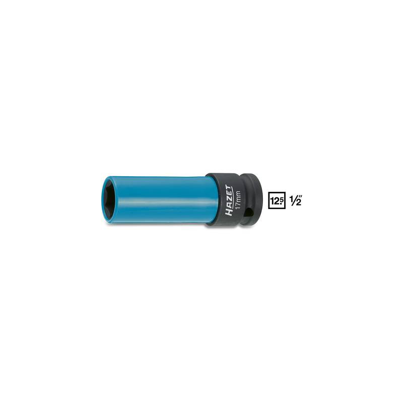inserto a bussola impact esagono esterno 17 mm 1/2 (12.5 mm) hazet