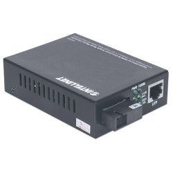 Transceiver intellinet gigabit ethernet fibra ottica wdm rx1310/tx1550