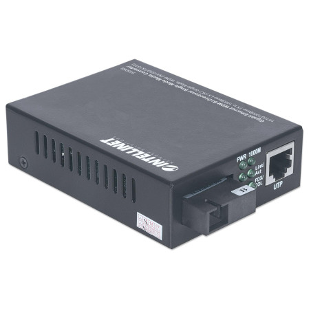Transceiver intellinet gigabit ethernet fibra ottica wdm rx1310/tx1550