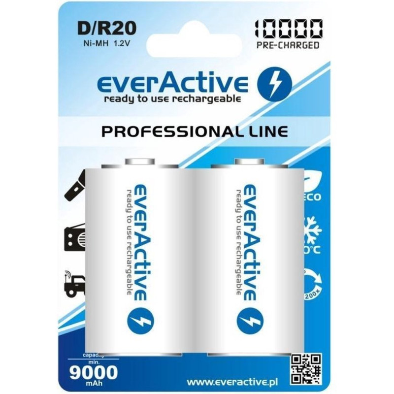pile ricaricaribili everactive evhrl20-10000