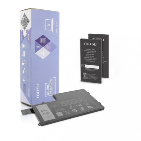 batteria notebook mitsu dell inspiron 15, 14 3800 mah 43 bianco [azmitnbdell0056]