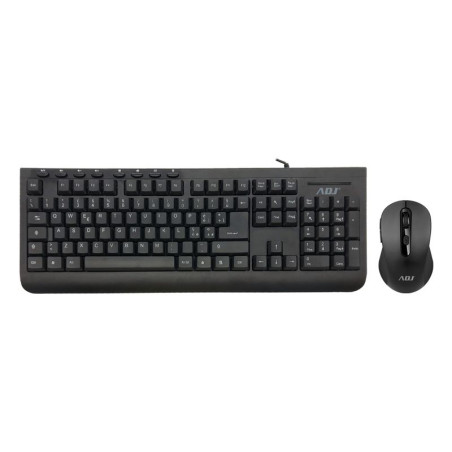 kit tastiera e mouse adj kt108 pure evo nero [520-00021]