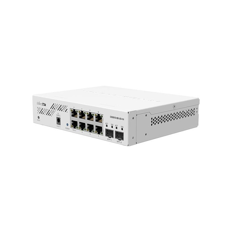 switch mikrotik css610-8g-2s+in/ 8x gbit ports/ 2x 10g sfp+/