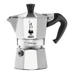 caffettiera bialetti la mokina 0.5 tazza alluminio/nero