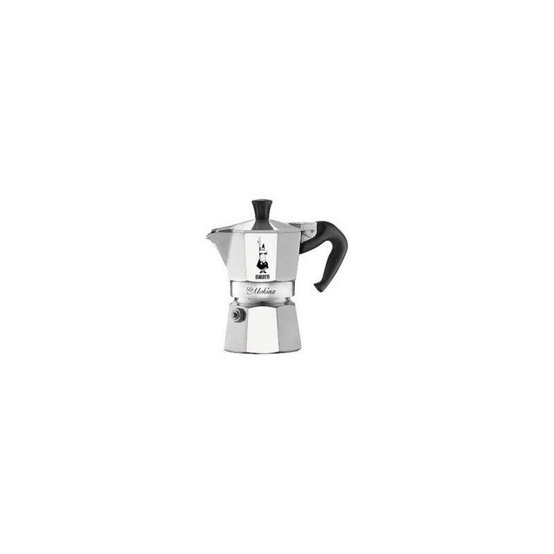 caffettiera bialetti la mokina 0.5 tazza alluminio/nero