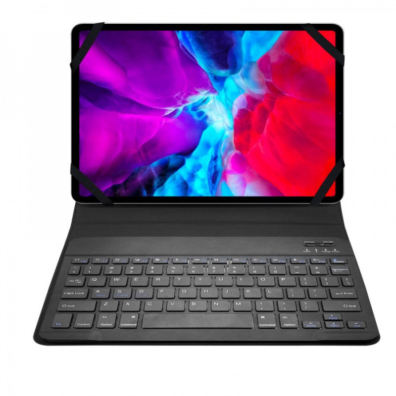 custodia celly universale per tablet con tastiera 11" nero [unibandtpro11bk]