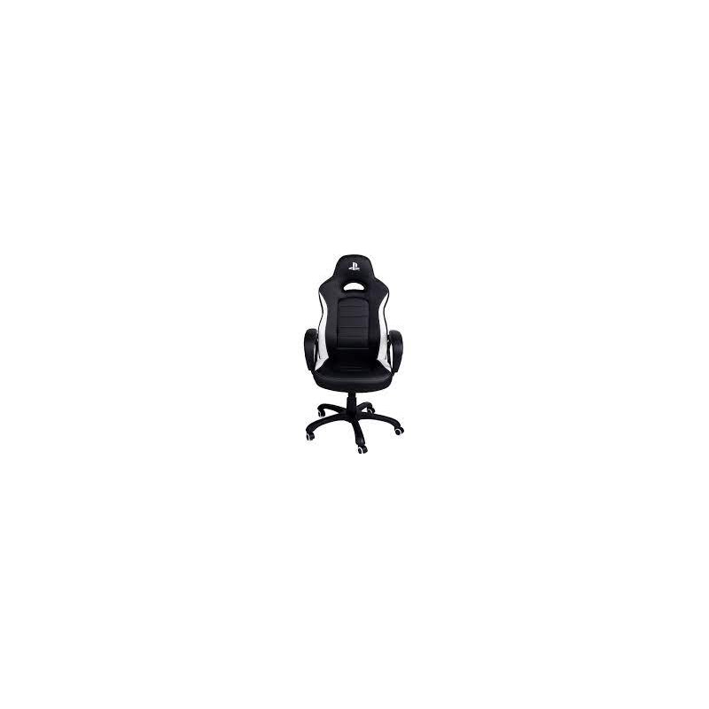 sedia gaming nacon ch-350ess licenza ufficiale playstation nero/bianco
