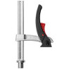 bloccaggio rapido asta di spinta bessey per tavoli 80mm/argento/nero