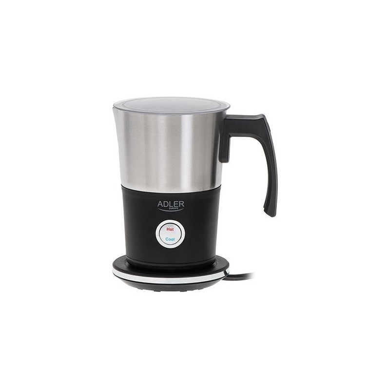montalatte adler ad 4497 600w 300ml argento/nero