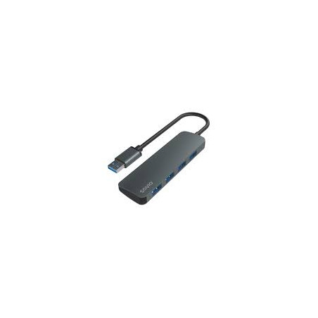 hub usb savio ak-053 hub usb-a 3.1 gen1 4 porte grigio [nusaous4psak053]