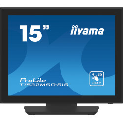 monitor touch led 15" iiyama prolite t1532msc-b1s 1024x768p