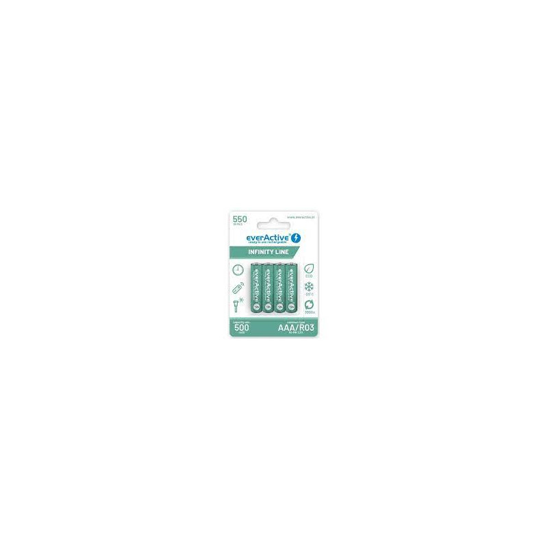 batterie ricaricabile everactive 550mah 4pz [azeacua30000005]