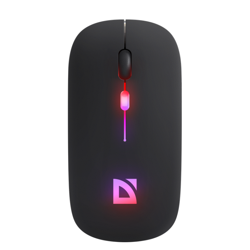 mouse defender mm-997 touch senza fili ottico 1600dpi rgb nero