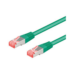 Cavo di rete goobay patch rj45 s/ftp cat6a 3.00m verde [93783]