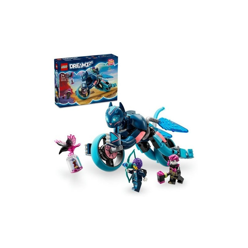 lego motocicletta del gatto di zoey multicolore 215pz [71479]
