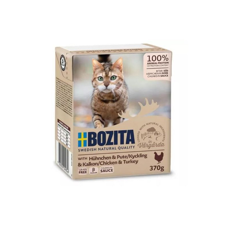 mangime bozita 49349 cibo umido completo per gatti in salsa con pollo
