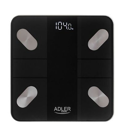 bilancia adler ad 8186 max 180kg nero [ad 8186]