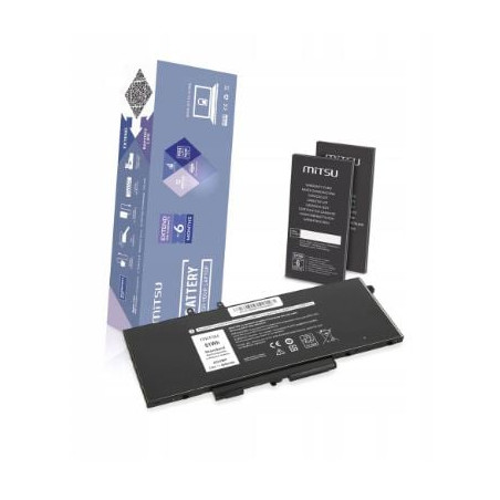batteria notebook mitsu per dell latitude 5400 5500 5510 8000mah/61wh