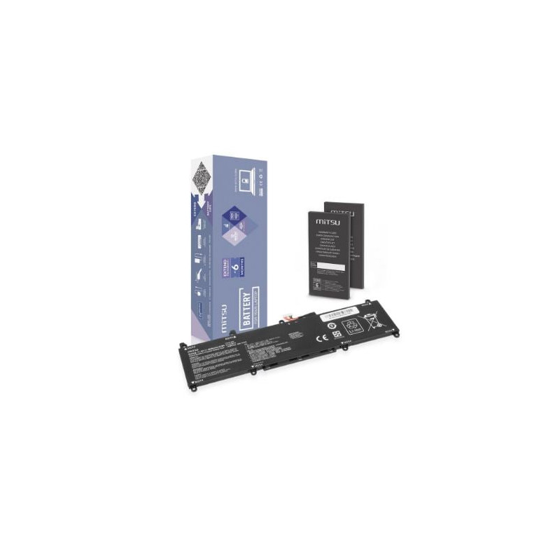 batteria notebook mitsu c31n1806 per asus vivobook 3600mah 11.4v
