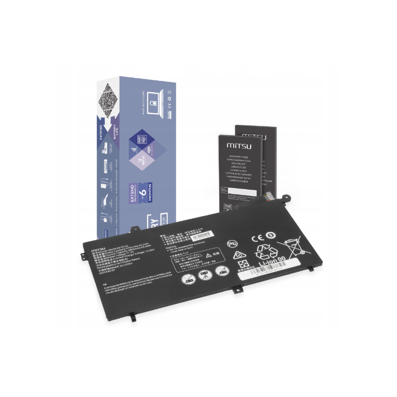 batteria mitsu huawei matebook d series 3700mah 11.4v nero [azmitnbhuaweihu]