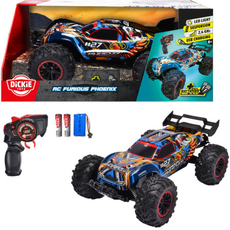 modellino dickie rc furious phoenix 1/10 multicolore [201108003]