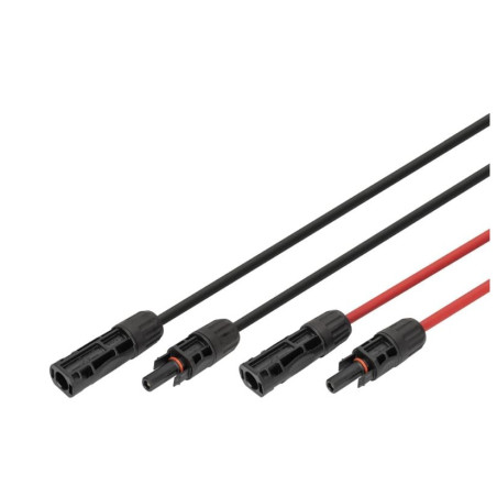 cavo di prolunga solare digitus 3m nero/rosso [dk-scec66-0030]