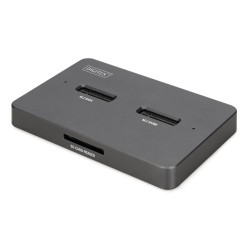 docking station digitus duo nvme sata 2x4tb nera [da-71546-1]