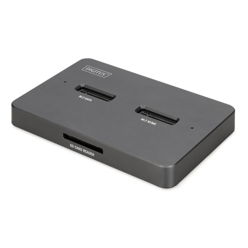 docking station digitus duo nvme sata 2x4tb nera [da-71546-1]