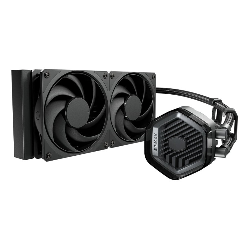 dissipatore cpu a liquido cooler master 240 atmos stealth 2x120mm