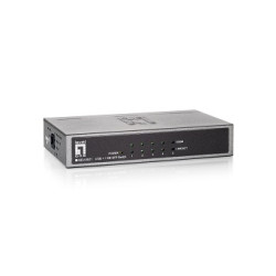 switch levelone 4ge + 1ge sfp [geu-0521]
