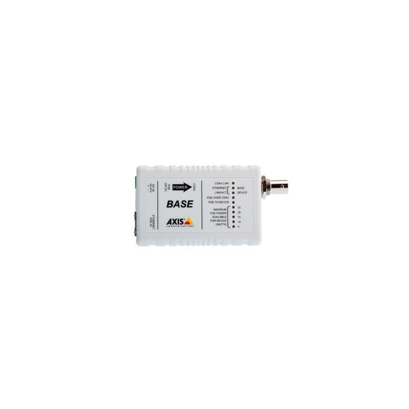 adattatore axis t8640 poe+ ethernet su cavo coassiale [5026-401]