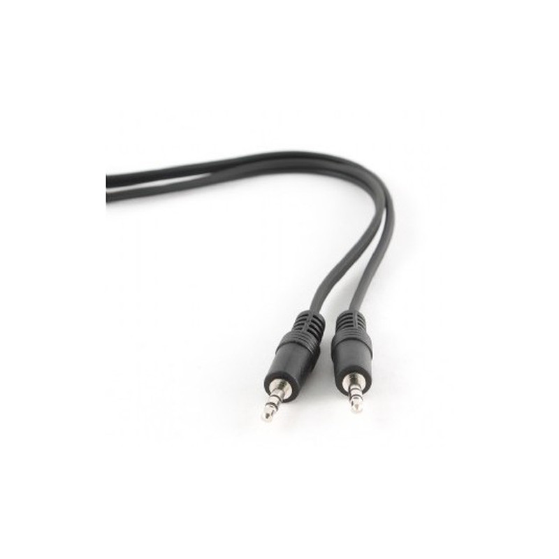 cavo audio gembird jack 3.5mm/3.5mm m/m 1.2m nero [cca-404]