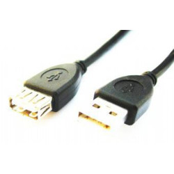 cavo usb gembird usb/usb 2.0 a m/f 3m nero [ccp-usb2-amaf-10]