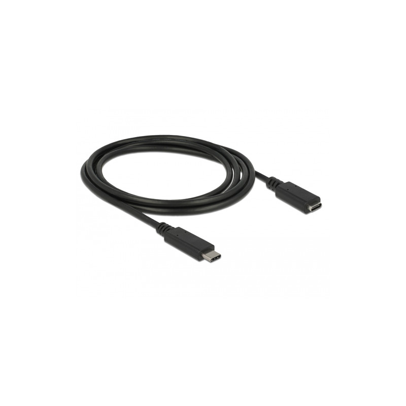 cavo delock 85534 usb-c a usb-c m/f 1.5m nero