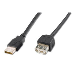 cavo assmann usb type-a m/f. 3.0m usb 2.0 [ak-300200-030-s]