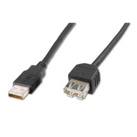 cavo assmann usb type-a m/f. 3.0m usb 2.0 [ak-300200-030-s]