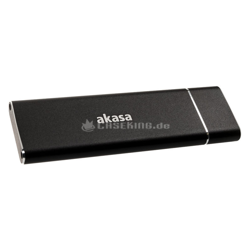 box ssd esterno akasa usb 3.1 m.2 alluminio nero