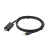 cavo gembird mini displayport (m) a hdmi (m), 4k, 1.8m [cc-mdp-hdmi-6]