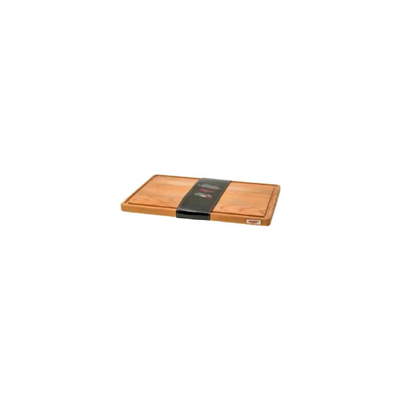 tagliere bisetti con raccoglisugo 35x23x2cm in legno di faggio [26300]