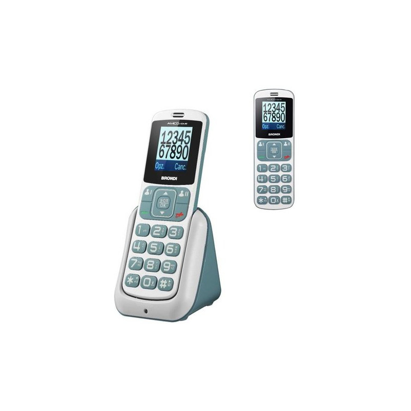 cellulare brondi 32mb dual-sim bianco grigio [10276071]